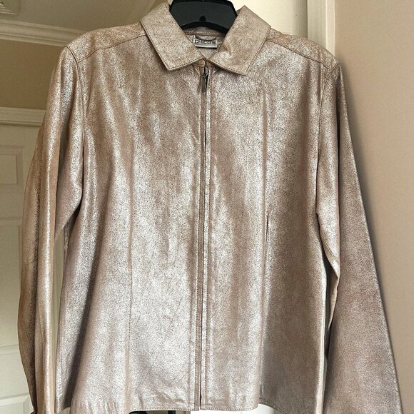 Chico's Leather Jacket - Picture 1 of 6